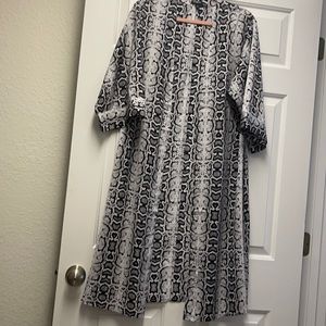Express snake print kimono